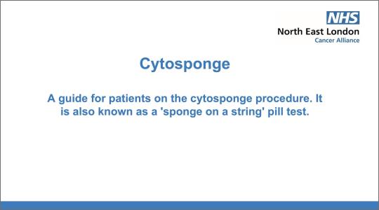 Cytopsonge for Patients