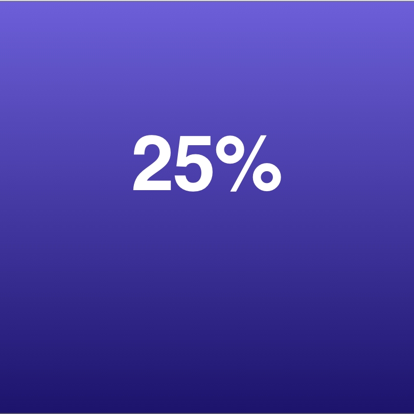 25%