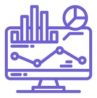 Data on computer icon