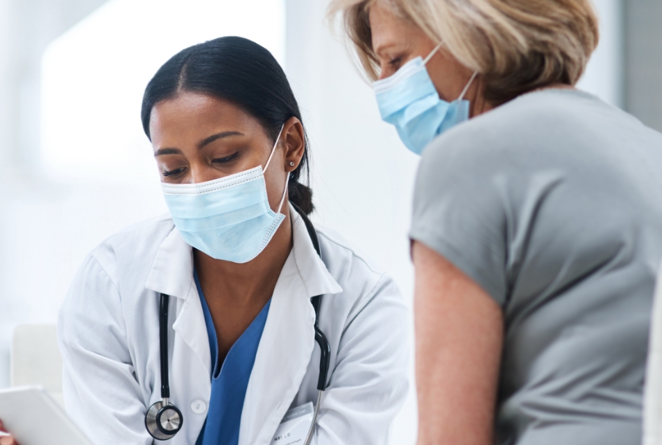 Doctor and patient at an appointment