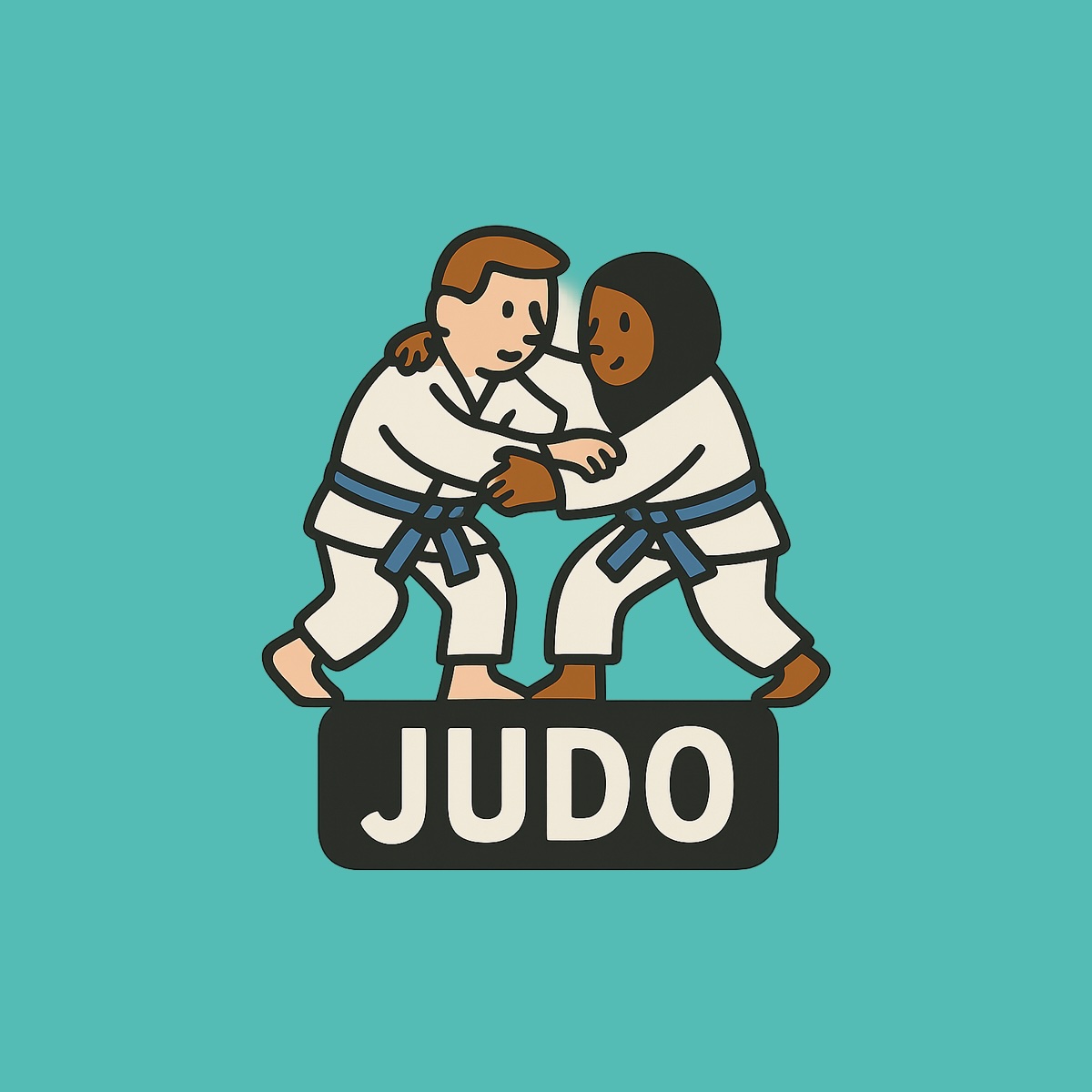 An icon of people taking part in Judo.