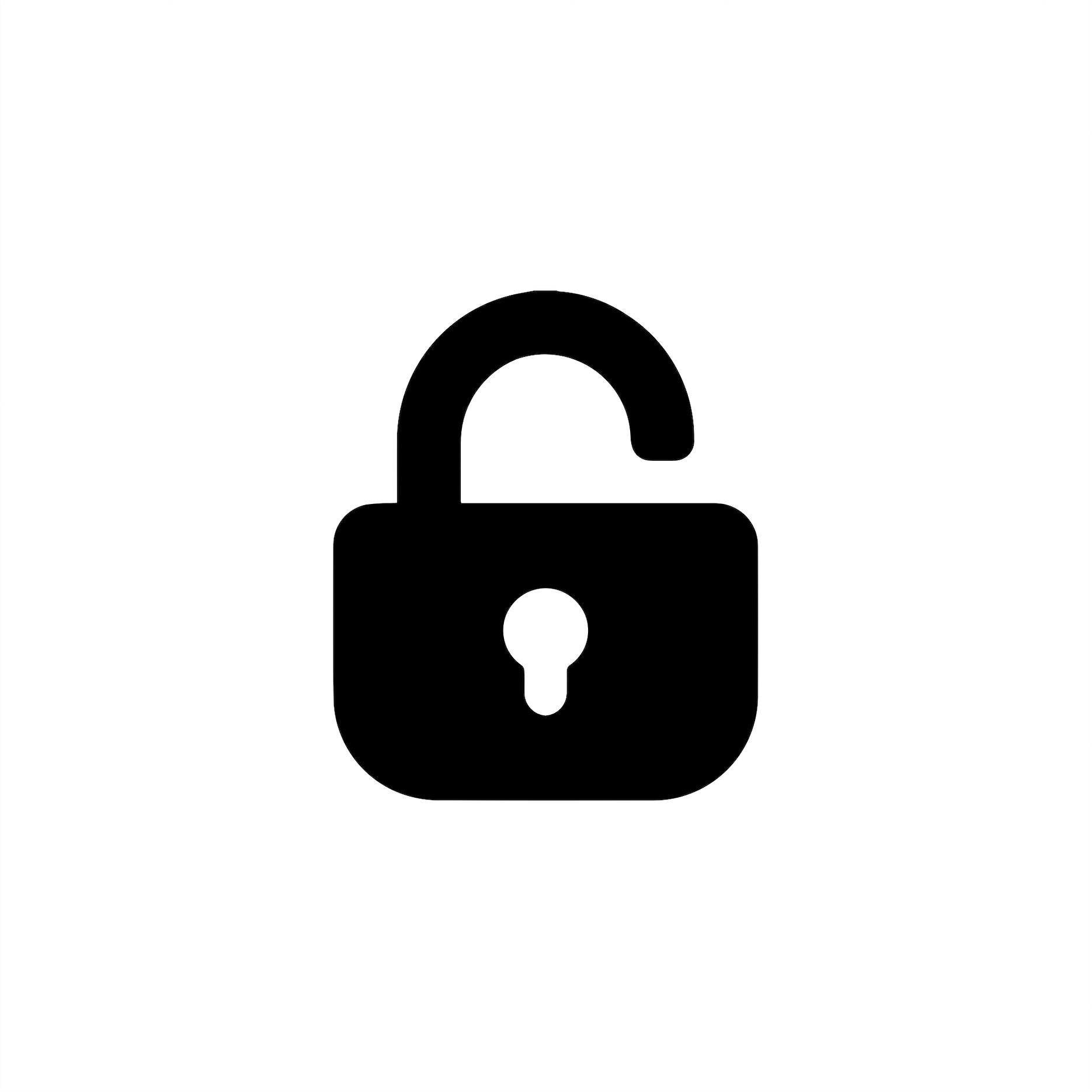 unlocked padlock 