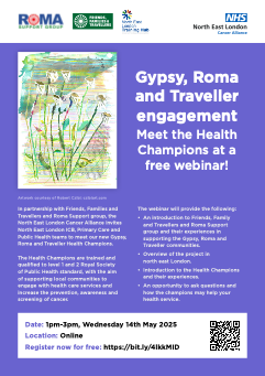 A poster advertising a GRT webinar