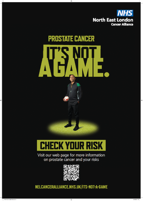 An It's Not A Game prostate cancer advert