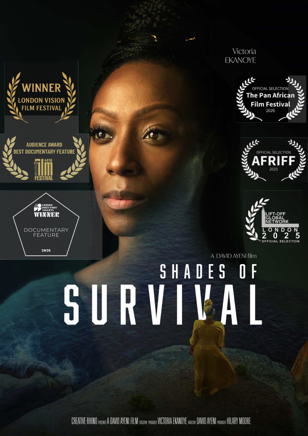 A poster for the movie Shades of Survival