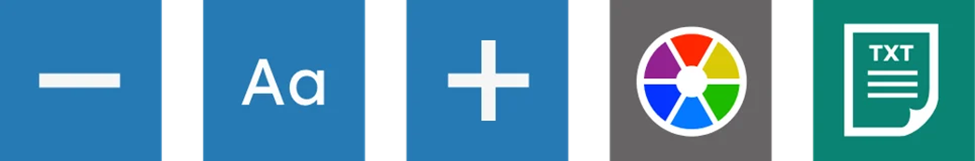 Text options buttons