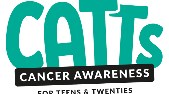 CATTS logo which says cancer awareness for teens and twenties