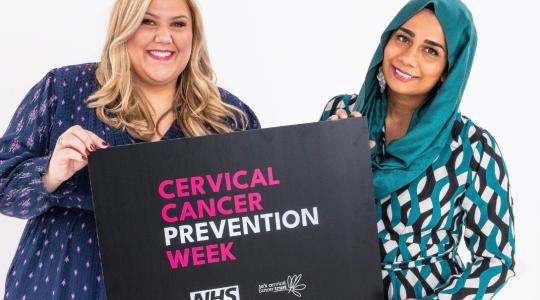 Cervical cancer campaign with Bake Off Star Laura Adlington and GP Dr Nighat