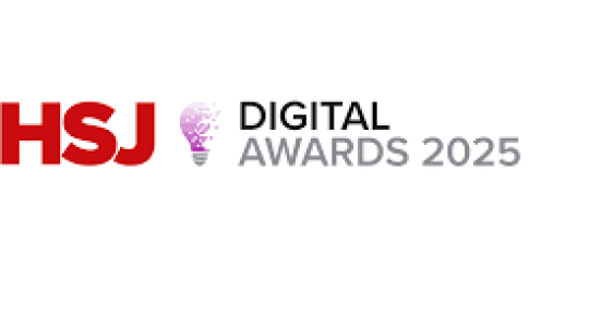 Text says HSJ Digital Awards 2025.