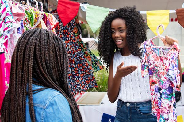person selling clothes