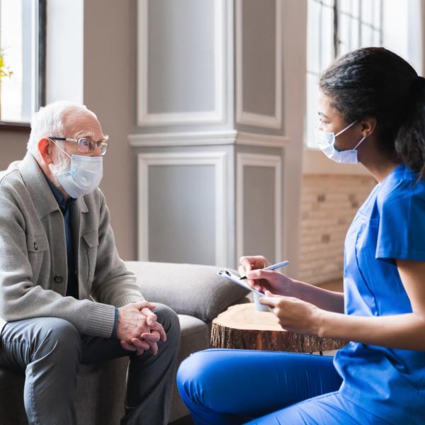 Patient and Doctor chatting