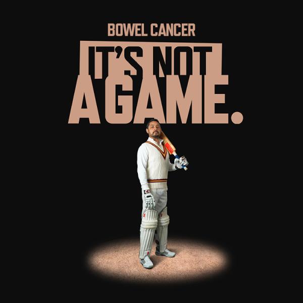 INAG Campaign - Cricketer standing on grey spotlight